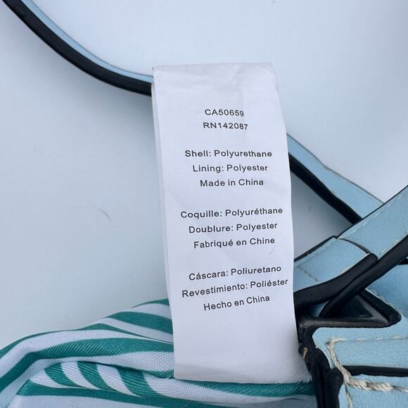 Simply Noelle All Tied Up Small Crossbody Bag In Carolina Blue Spring Minimalist - Picture 10 of 15